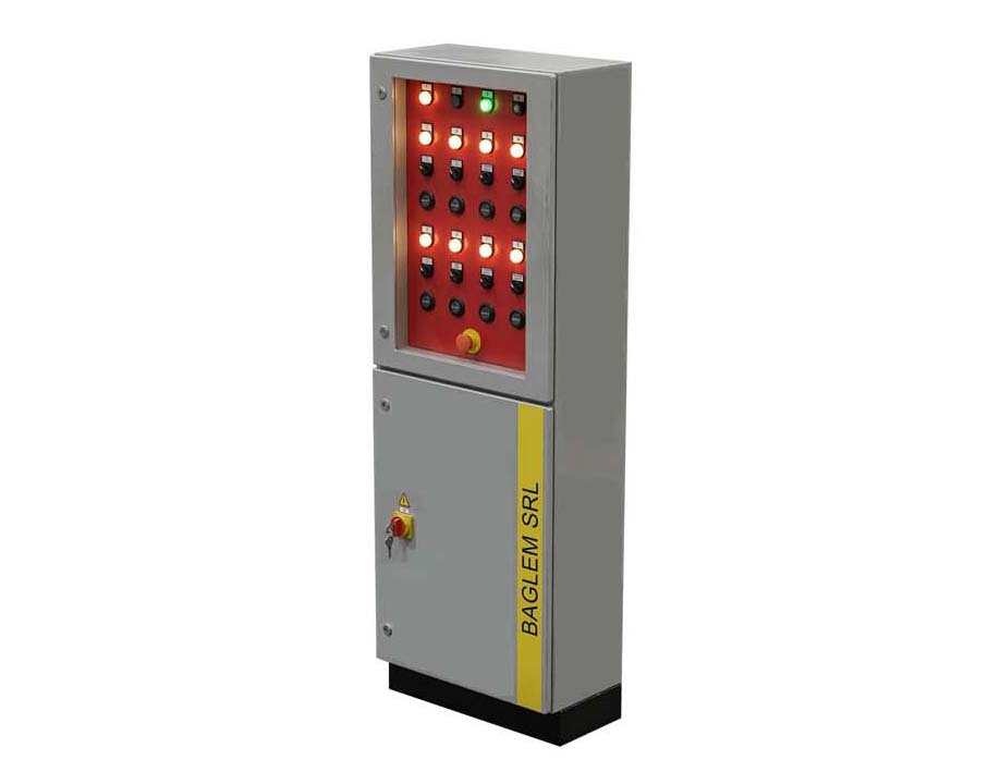 QEL Baglem 4.0 – Quadro Elettrico Comando Eliporto a 8 Circuiti AVL