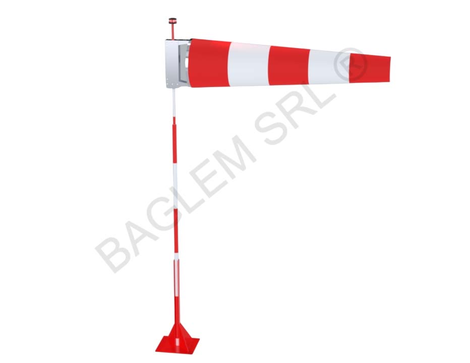 Illuminated Wind Sock LWC 4m – ENAC Wind Indicator Baglem