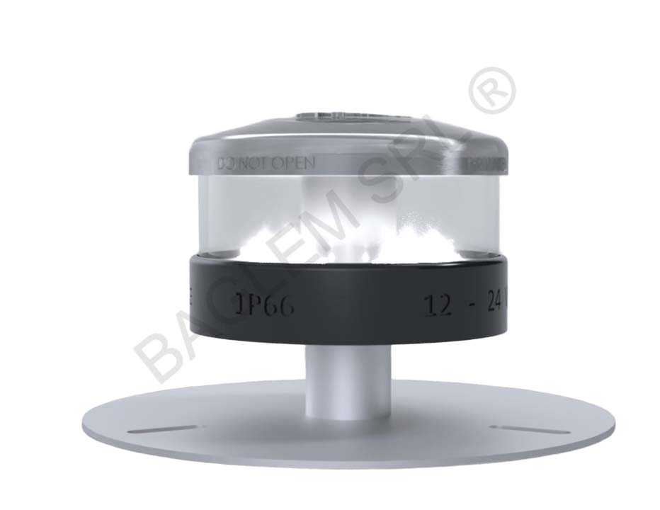 OPL Luce LED Omnidirezionale Rialzata FATO Bianca - Baglem